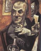 Max Beckmann Self-Portrait with a Glass of Champagne oil painting artist